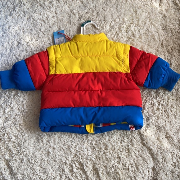 0-3 mo Baby Color Block Puffer Jacket - LEGO® Collection x Target Yellow/Red… - Picture 9 of 9